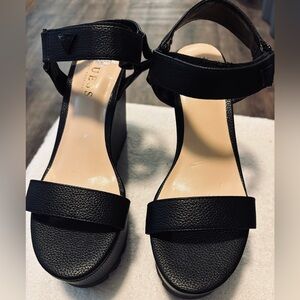 Brand New Wedges By GUESS - Size 5.5 M - Wedge Height 4.5 Inches - Box 1A